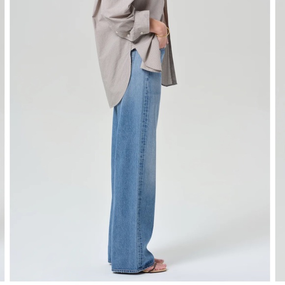 🔥🔥🔥 CITIZENS OF HUMANITY Blue Annina High Rise Wide Leg Trouser Jeans, size 31 - Picture 4 of 16